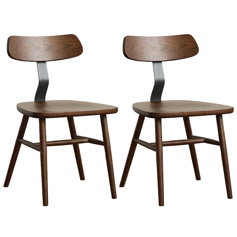 Industriële stijl zijstoel Solid Wood indoor Diner stoel voor woonkamer