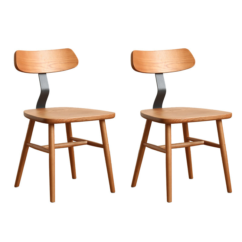 Industriële stijl zijstoel Solid Wood indoor Diner stoel voor woonkamer