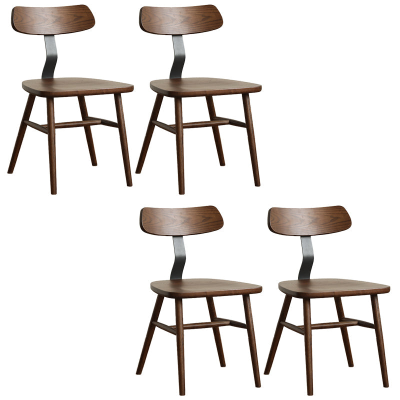 Industriële stijl zijstoel Solid Wood indoor Diner stoel voor woonkamer