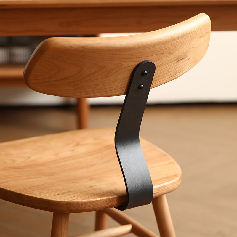 Industriële stijl zijstoel Solid Wood indoor Diner stoel voor woonkamer