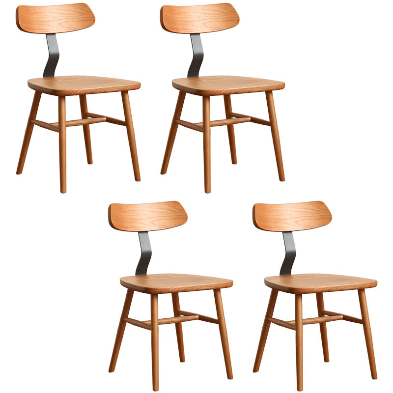 Industriële stijl zijstoel Solid Wood indoor Diner stoel voor woonkamer