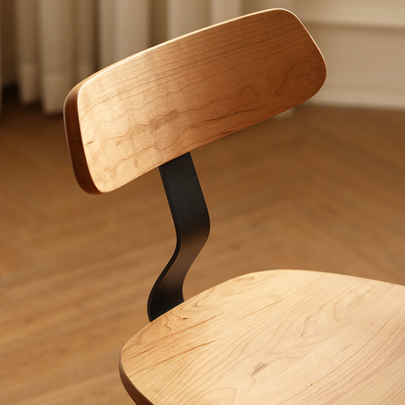 Industriële stijl zijstoel Solid Wood indoor Diner stoel voor woonkamer