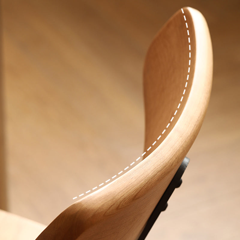 Industriële stijl zijstoel Solid Wood indoor Diner stoel voor woonkamer