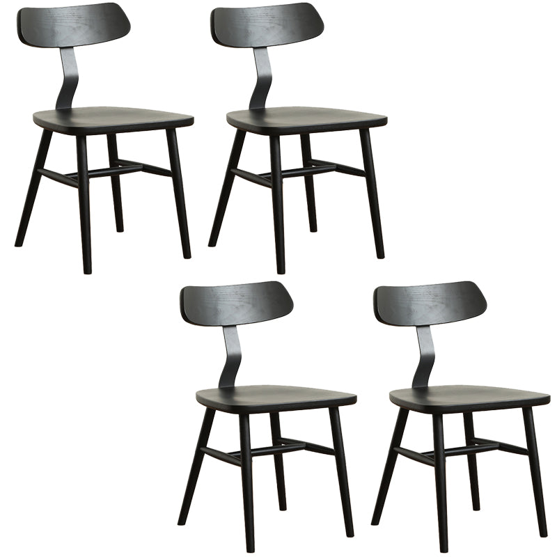 Industriële stijl zijstoel Solid Wood indoor Diner stoel voor woonkamer