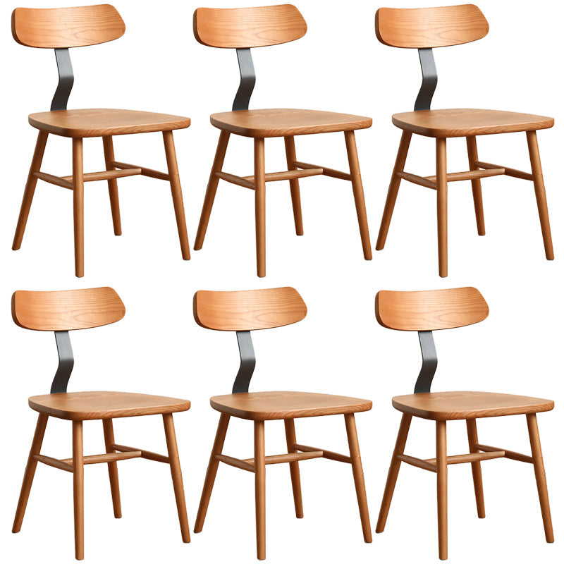 Industriële stijl zijstoel Solid Wood indoor Diner stoel voor woonkamer