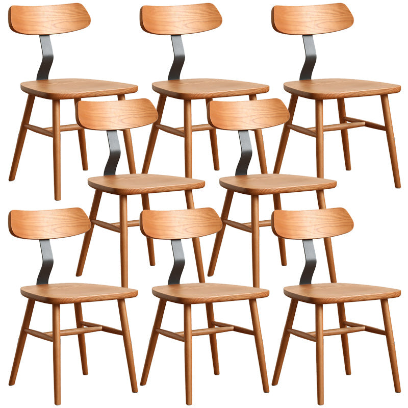 Industriële stijl zijstoel Solid Wood indoor Diner stoel voor woonkamer