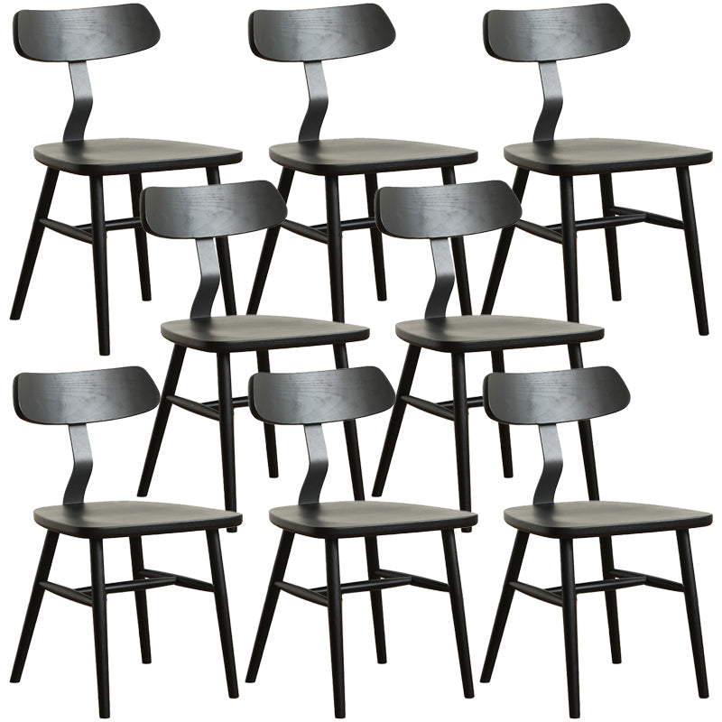 Industriële stijl zijstoel Solid Wood indoor Diner stoel voor woonkamer