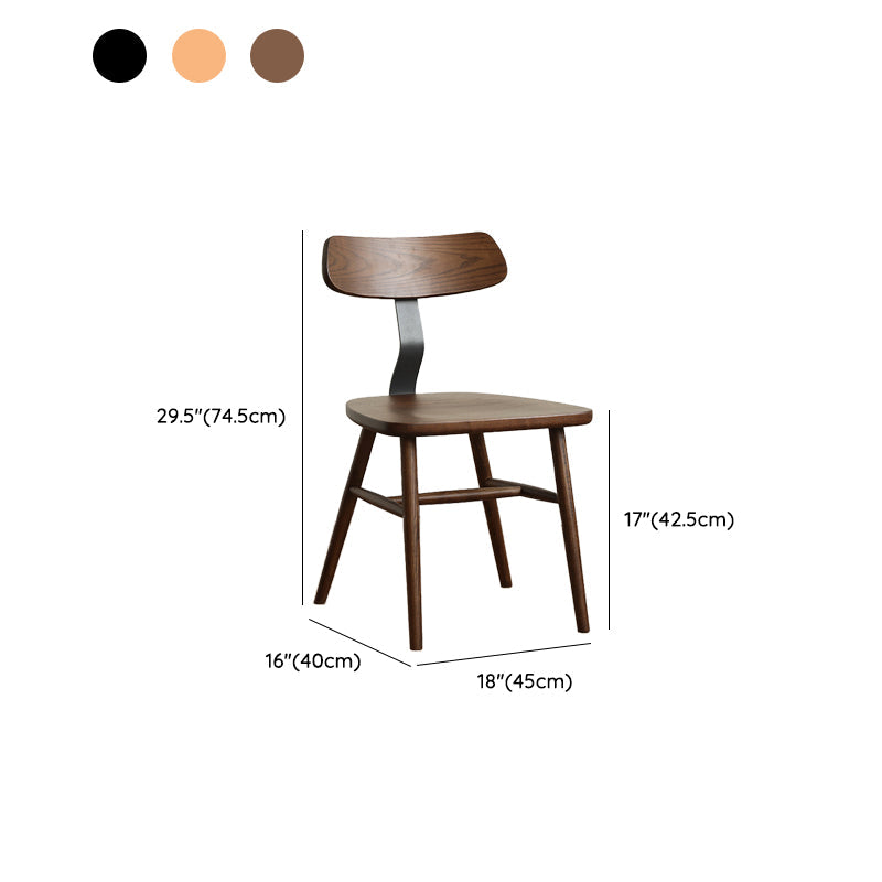 Industriële stijl zijstoel Solid Wood indoor Diner stoel voor woonkamer