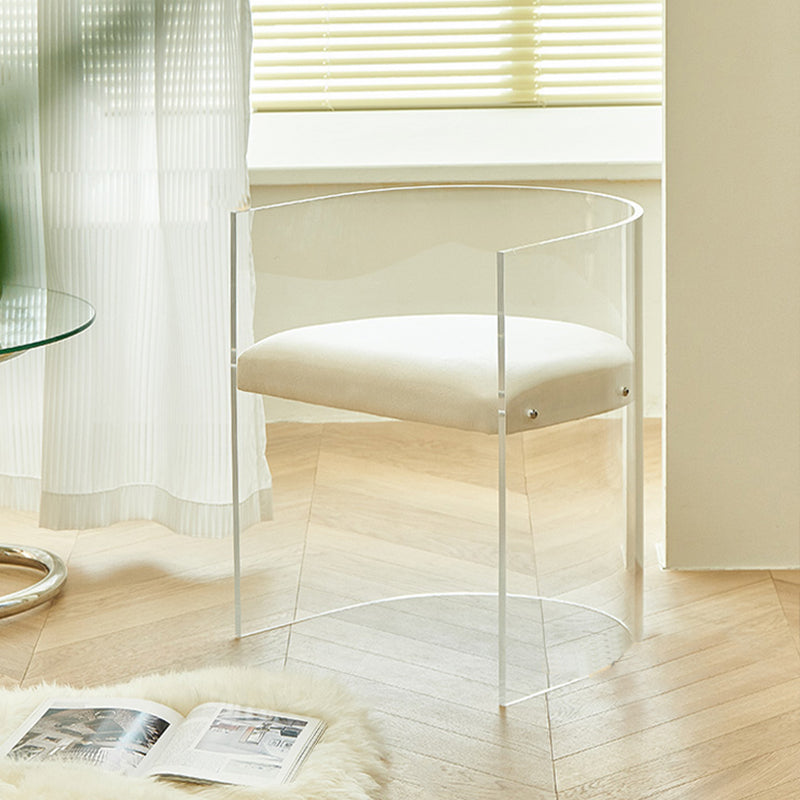 Modern Simple Arm stoel Plastic frame Dineerstoel voor woonkamer