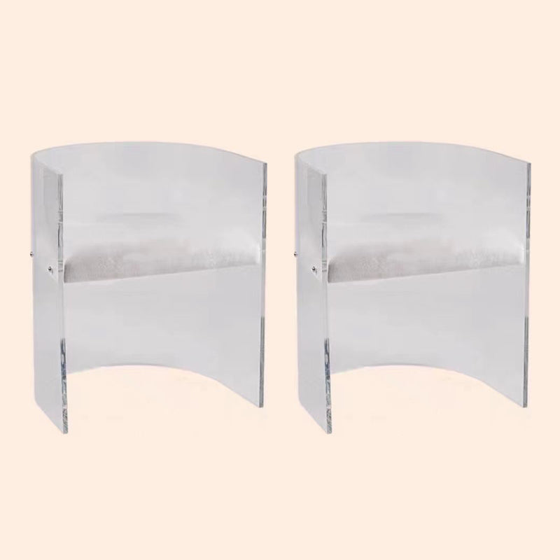 Modern Simple Arm stoel Plastic frame Dineerstoel voor woonkamer