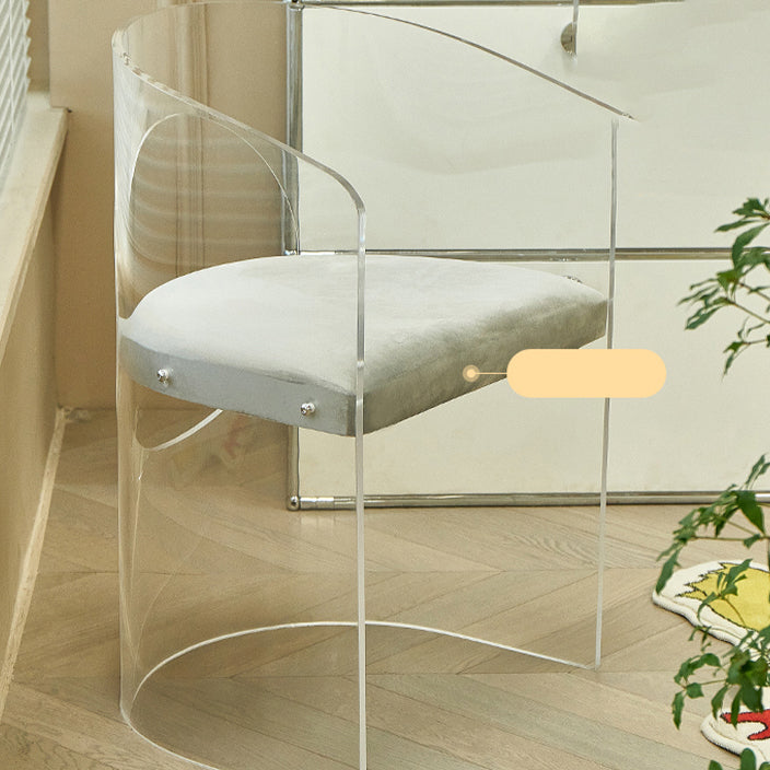 Modern Simple Arm stoel Plastic frame Dineerstoel voor woonkamer