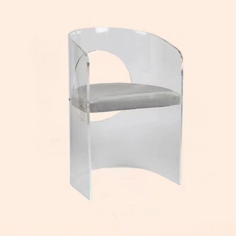Modern Simple Arm stoel Plastic frame Dineerstoel voor woonkamer