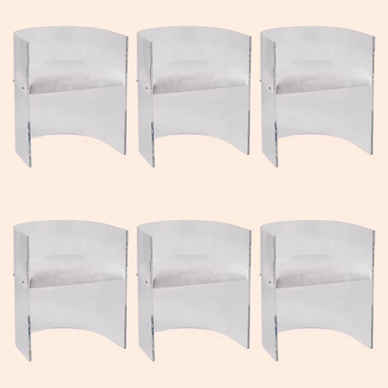 Modern Simple Arm stoel Plastic frame Dineerstoel voor woonkamer