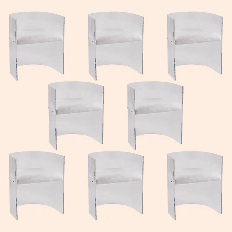 Modern Simple Arm stoel Plastic frame Dineerstoel voor woonkamer