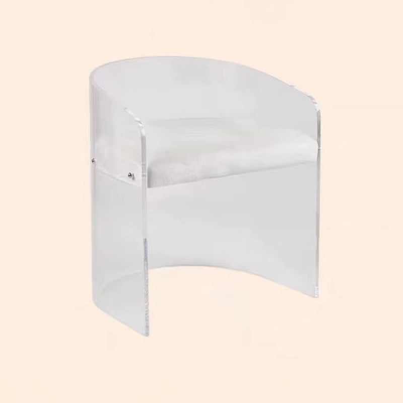 Modern Simple Arm stoel Plastic frame Dineerstoel voor woonkamer