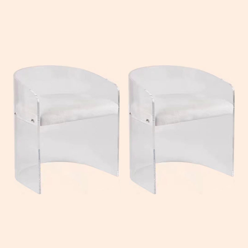 Modern Simple Arm stoel Plastic frame Dineerstoel voor woonkamer