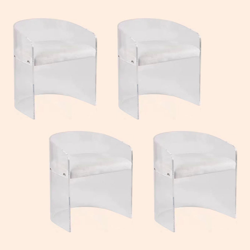 Modern Simple Arm stoel Plastic frame Dineerstoel voor woonkamer