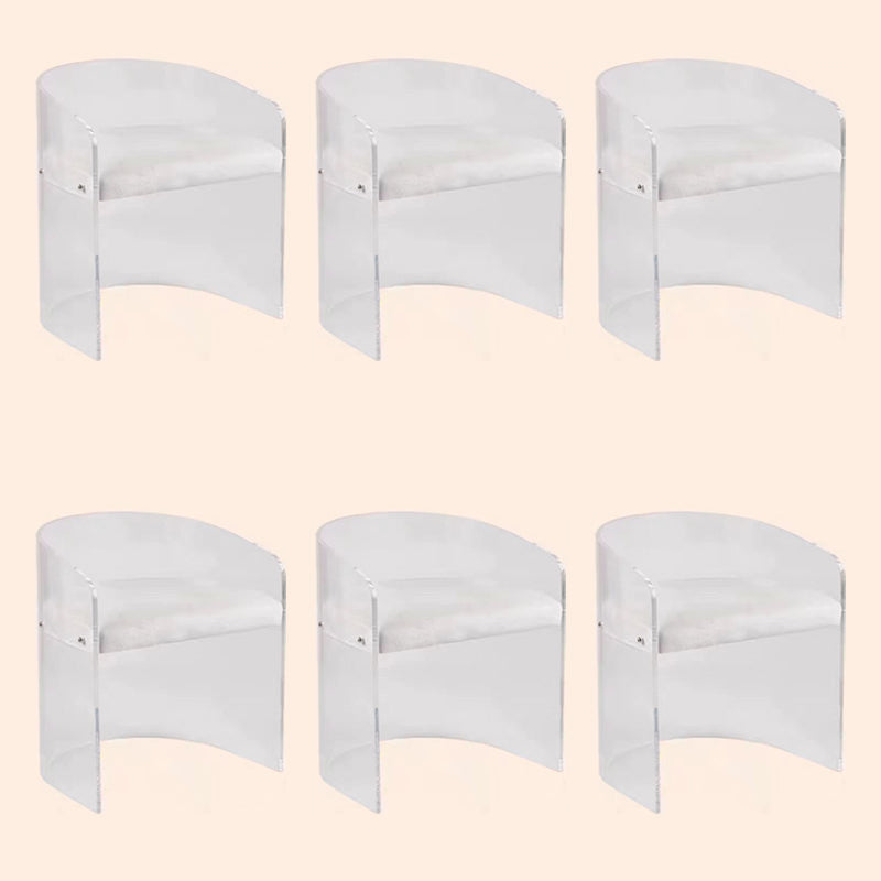 Modern Simple Arm stoel Plastic frame Dineerstoel voor woonkamer