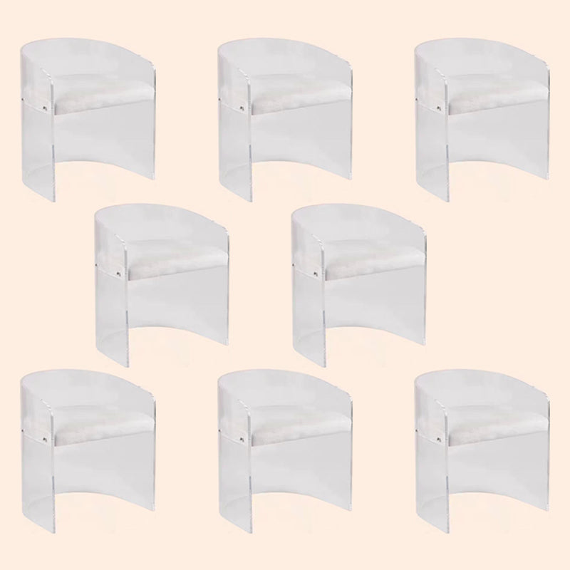 Modern Simple Arm stoel Plastic frame Dineerstoel voor woonkamer