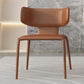 Modern Simple Side Chair Faux Leather Wingback Chair for Living Room