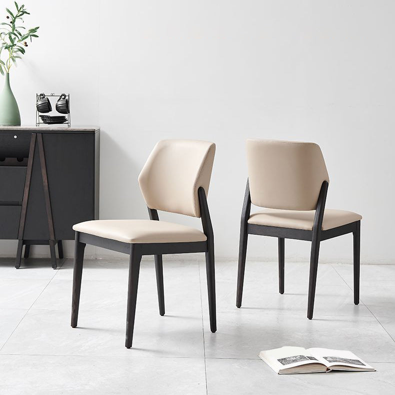 Modern Simple Side Chair Wooden Frame Side Dining Chair for Bedroom Clearhalo 'Dining Chairs' 'Dining Tables & Seating' 'dining_chair' 'furn' 'furn_dining_chair' 'Furniture' 'Kitchen & Dining Furniture' 7074856