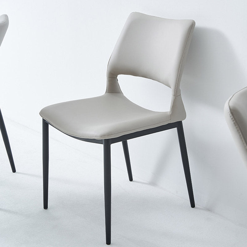 Kitchen Open Back Dining Chair Industrial Upholstered Armless Chair Clearhalo 'Dining Chairs' 'Dining Tables & Seating' 'dining_chair' 'furn' 'furn_dining_chair' 'Furniture' 'Kitchen & Dining Furniture' 7074912