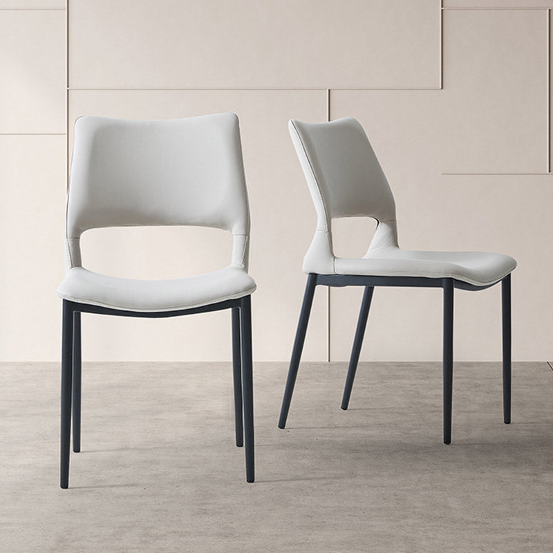 Kitchen Open Back Dining Chair Industrial Upholstered Armless Chair Clearhalo 'Dining Chairs' 'Dining Tables & Seating' 'dining_chair' 'furn' 'furn_dining_chair' 'Furniture' 'Kitchen & Dining Furniture' 7074914