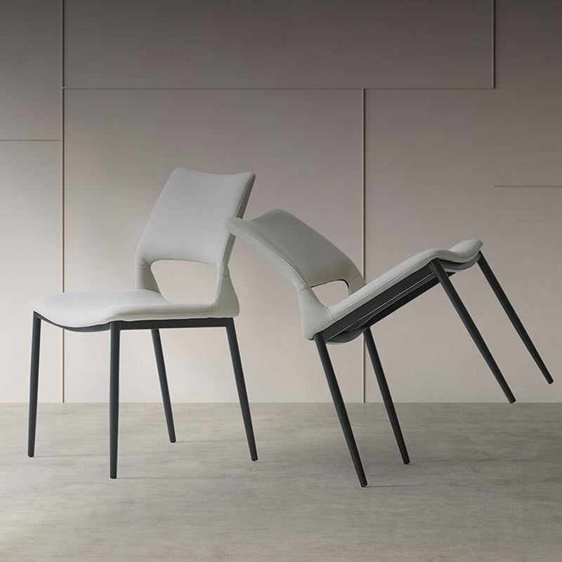 Kitchen Open Back Dining Chair Industrial Upholstered Armless Chair Clearhalo 'Dining Chairs' 'Dining Tables & Seating' 'dining_chair' 'furn' 'furn_dining_chair' 'Furniture' 'Kitchen & Dining Furniture' 7074918