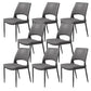 Kitchen Open Back Dining Chair Industrial Upholstered Armless Chair Grey Armless 8 Piece Set Clearhalo 'Dining Chairs' 'Dining Tables & Seating' 'dining_chair' 'furn' 'furn_dining_chair' 'Furniture' 'Kitchen & Dining Furniture' 7074921
