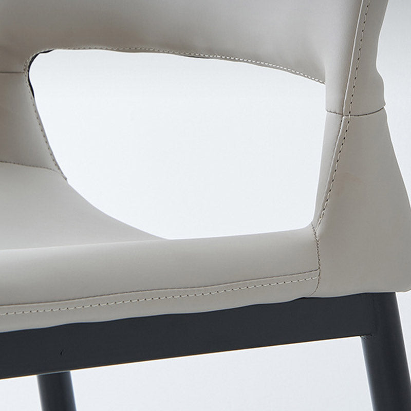 Kitchen Open Back Dining Chair Industrial Upholstered Armless Chair Clearhalo 'Dining Chairs' 'Dining Tables & Seating' 'dining_chair' 'furn' 'furn_dining_chair' 'Furniture' 'Kitchen & Dining Furniture' 7074926