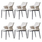 Kitchen Open Back Dining Chair Industrial Upholstered Armless Chair Light Gray With Arms 6 Piece Set Clearhalo 'Dining Chairs' 'Dining Tables & Seating' 'dining_chair' 'furn' 'furn_dining_chair' 'Furniture' 'Kitchen & Dining Furniture' 7074929