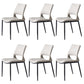 Kitchen Open Back Dining Chair Industrial Upholstered Armless Chair Light Gray Armless 6 Piece Set Clearhalo 'Dining Chairs' 'Dining Tables & Seating' 'dining_chair' 'furn' 'furn_dining_chair' 'Furniture' 'Kitchen & Dining Furniture' 7074938