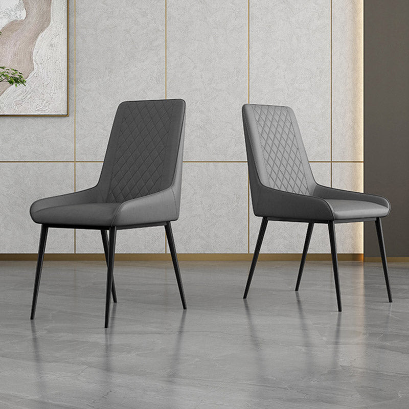 Sedia da sala da pranzo imbottita industriale cucina sedia laterale parsons