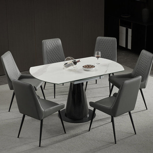 Industrial Upholstered Arm Dining Chair Kitchen Parsons Side Chair