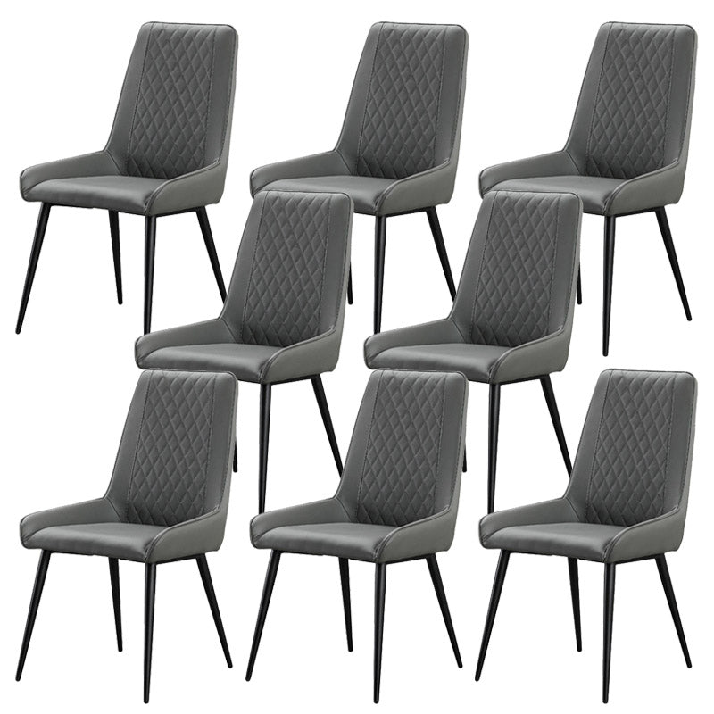 Sedia da sala da pranzo imbottita industriale cucina sedia laterale parsons