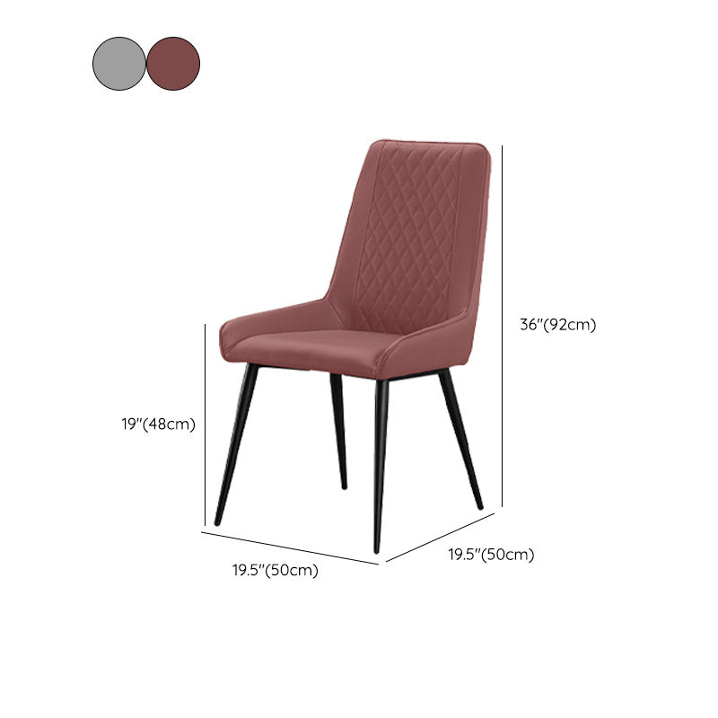 Sedia da sala da pranzo imbottita industriale cucina sedia laterale parsons