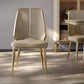 Küche Glam Dining Armless Stuhl Wingback Metallbeinseitenstuhl