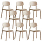 Open Back Dining Side Chair Contemporary Plastic Armless Dining Chair
