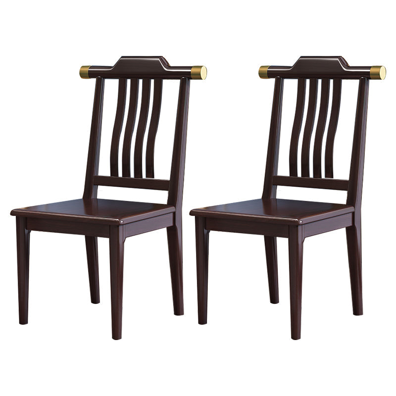 Traditional Armless Dining Room Chair Home Solid Wood Dining Chair