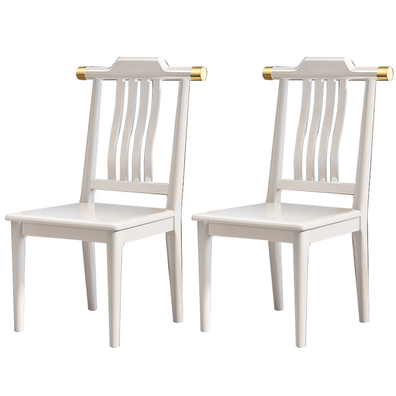Traditional Armless Dining Room Chair Home Solid Wood Dining Chair