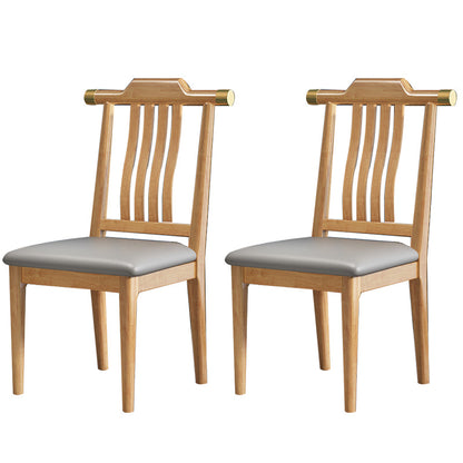 Traditional Armless Dining Room Chair Home Solid Wood Dining Chair