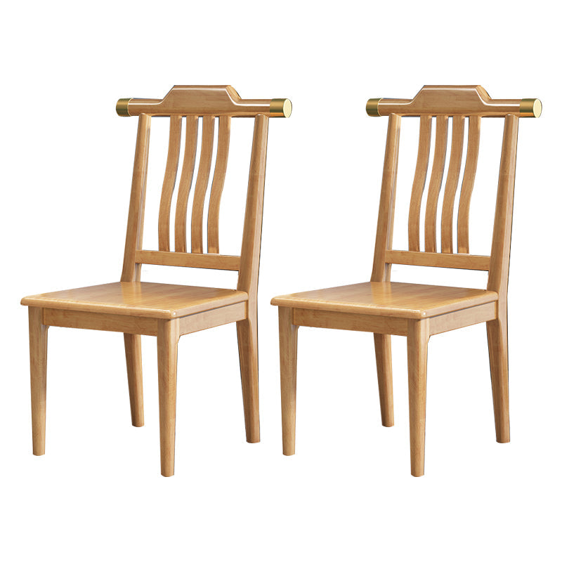 Traditional Armless Dining Room Chair Home Solid Wood Dining Chair