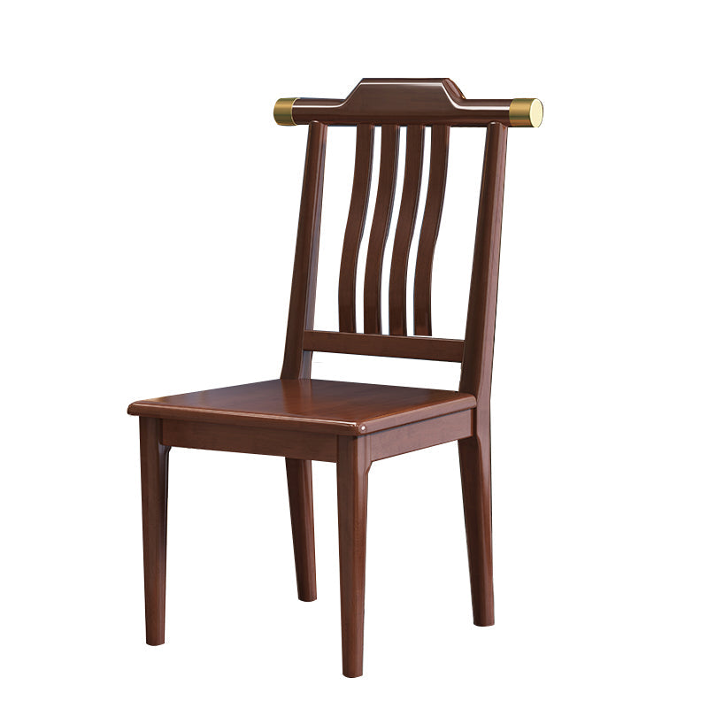 Traditional Armless Dining Room Chair Home Solid Wood Dining Chair