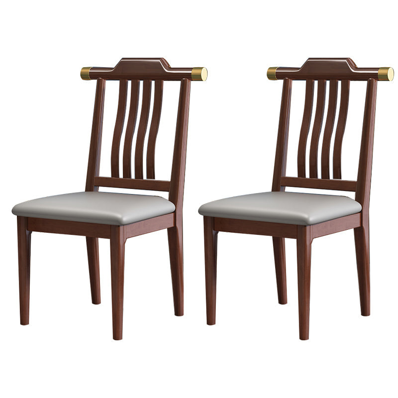 Traditional Armless Dining Room Chair Home Solid Wood Dining Chair