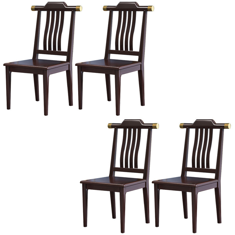 Traditional Armless Dining Room Chair Home Solid Wood Dining Chair