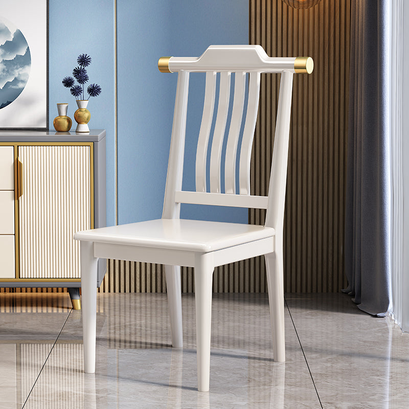 Traditional Armless Dining Room Chair Home Solid Wood Dining Chair