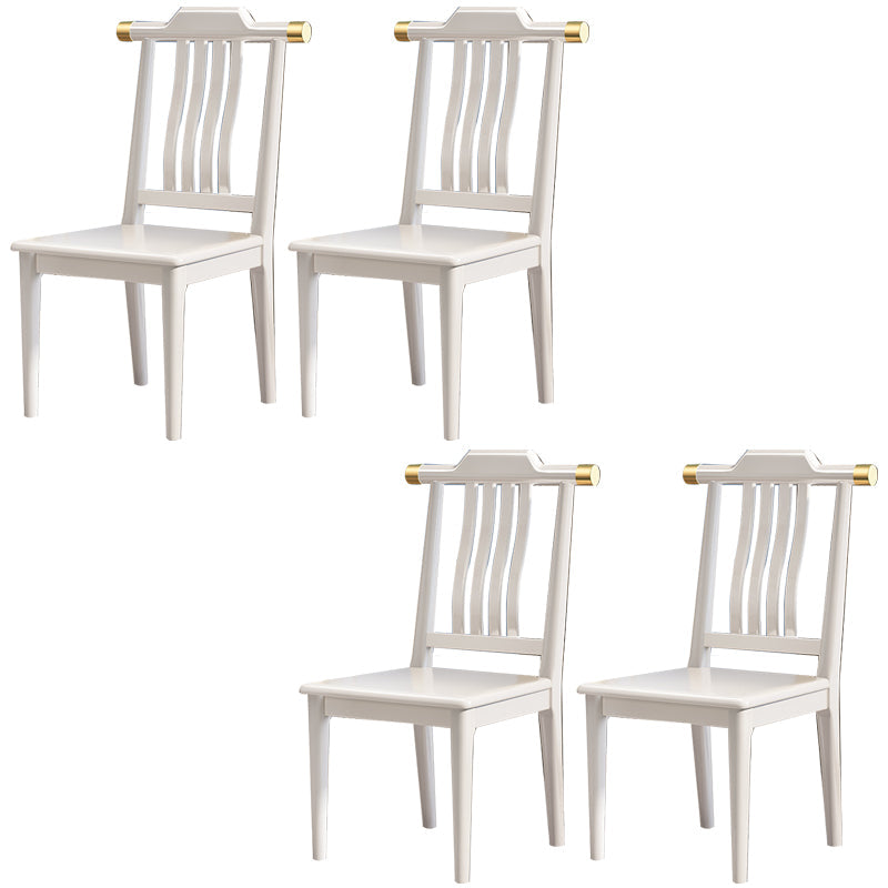 Traditional Armless Dining Room Chair Home Solid Wood Dining Chair