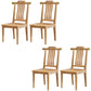 Traditional Armless Dining Room Chair Home Solid Wood Dining Chair