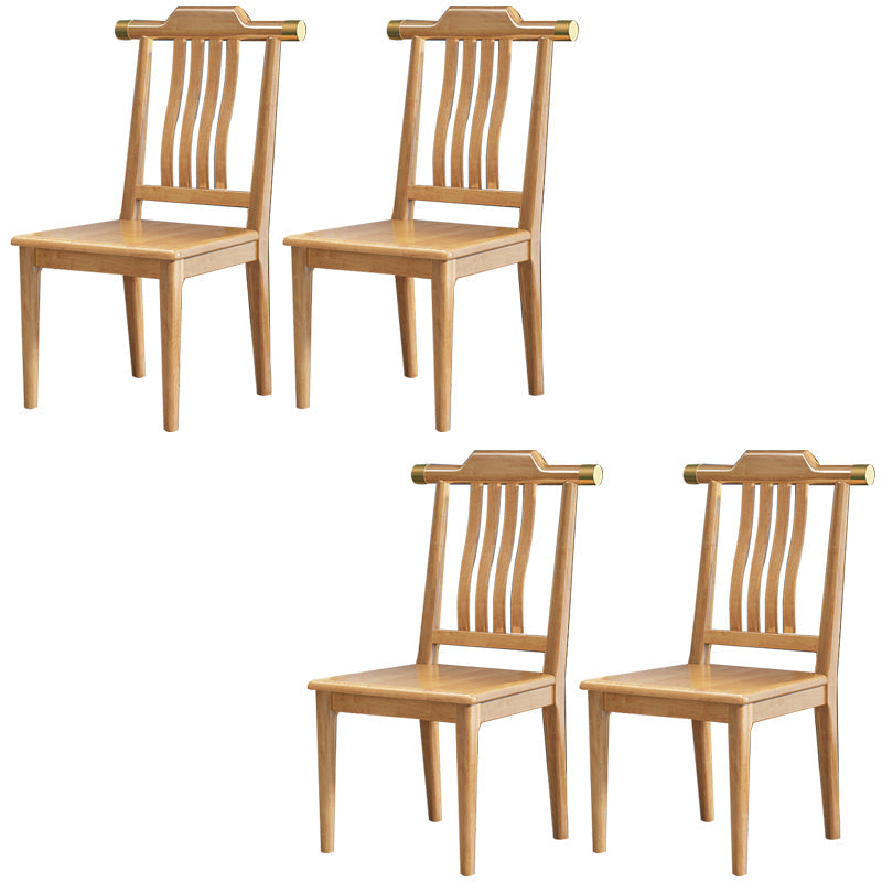 Traditional Armless Dining Room Chair Home Solid Wood Dining Chair