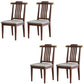 Traditional Armless Dining Room Chair Home Solid Wood Dining Chair